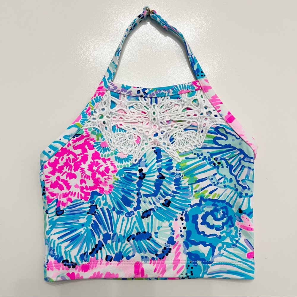 Lilly Pulitzer Kinley Tankini Top 2 Lace Sink or Swim